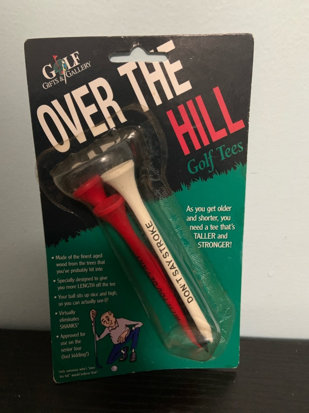Over the Hill Joke Golf Tees